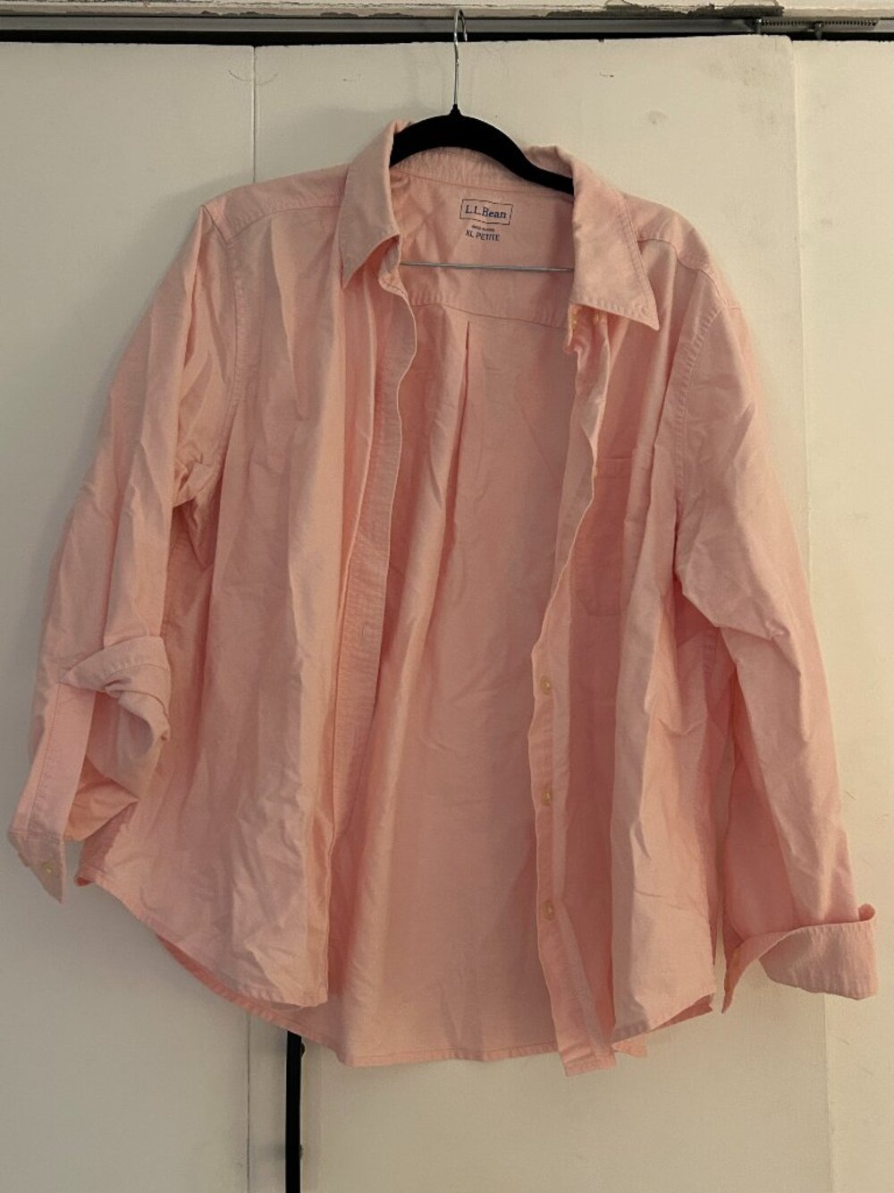 LL BEAN Breezy Button Up Pink